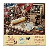 SUNSOUT INC - at The Beginning 1000 Piece Patriotic Jigsaw Puzzle for Adults– U.S. Constitution & American Flag Theme, Finished Size 19x30 Inches - MPN# 71941