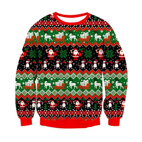 Goodstoworld Ugly Christmas Sweater 3D Weihnachtsmann...
