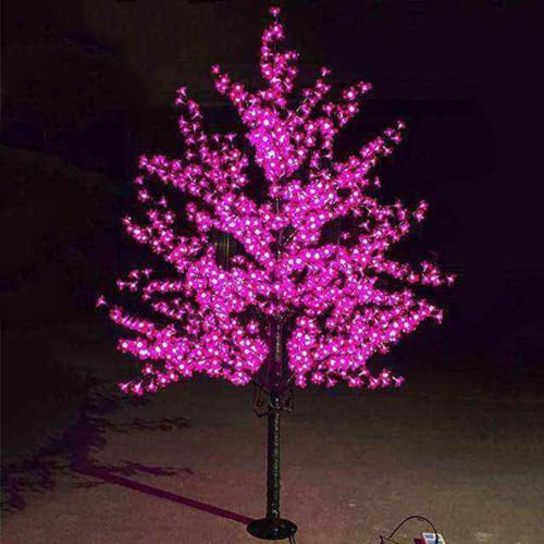 SAMEILI 5ft LED Cherry Blossom Bonsai Tree Lamp Pink - Image 4