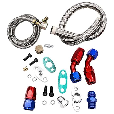 Kit completo de alimentación de aceite de drenaje de aceite CENPEK Turbo Charger T3 T4 T04E T60 T61 T70 Cover