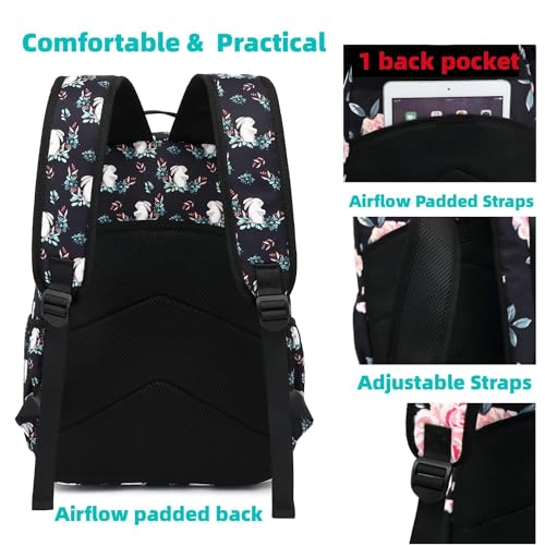 Image of Leaper Geometric Backpack for School Laptop Backpack for Men Women Water-resistant Bookbags Travel Backpack Girls Army Green