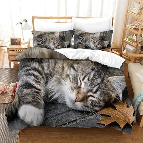 Linge de lit chat endormi pour créer un cocon douillet dans une chambre d'enfant - 3