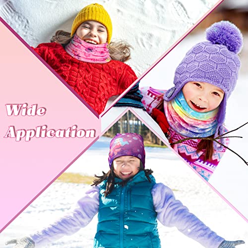 10 Pcs Kids Neck Warmer Toddler Winter Neck Gaiter Fleece Thermal Face Cover Neck Scarfs For Boy Girl Cold Weather Supplies (Girl Style) #TOP5