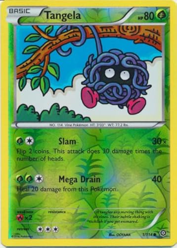Pokemon - Tangela (1/114) - XY Steam Siege - Reverse Holo