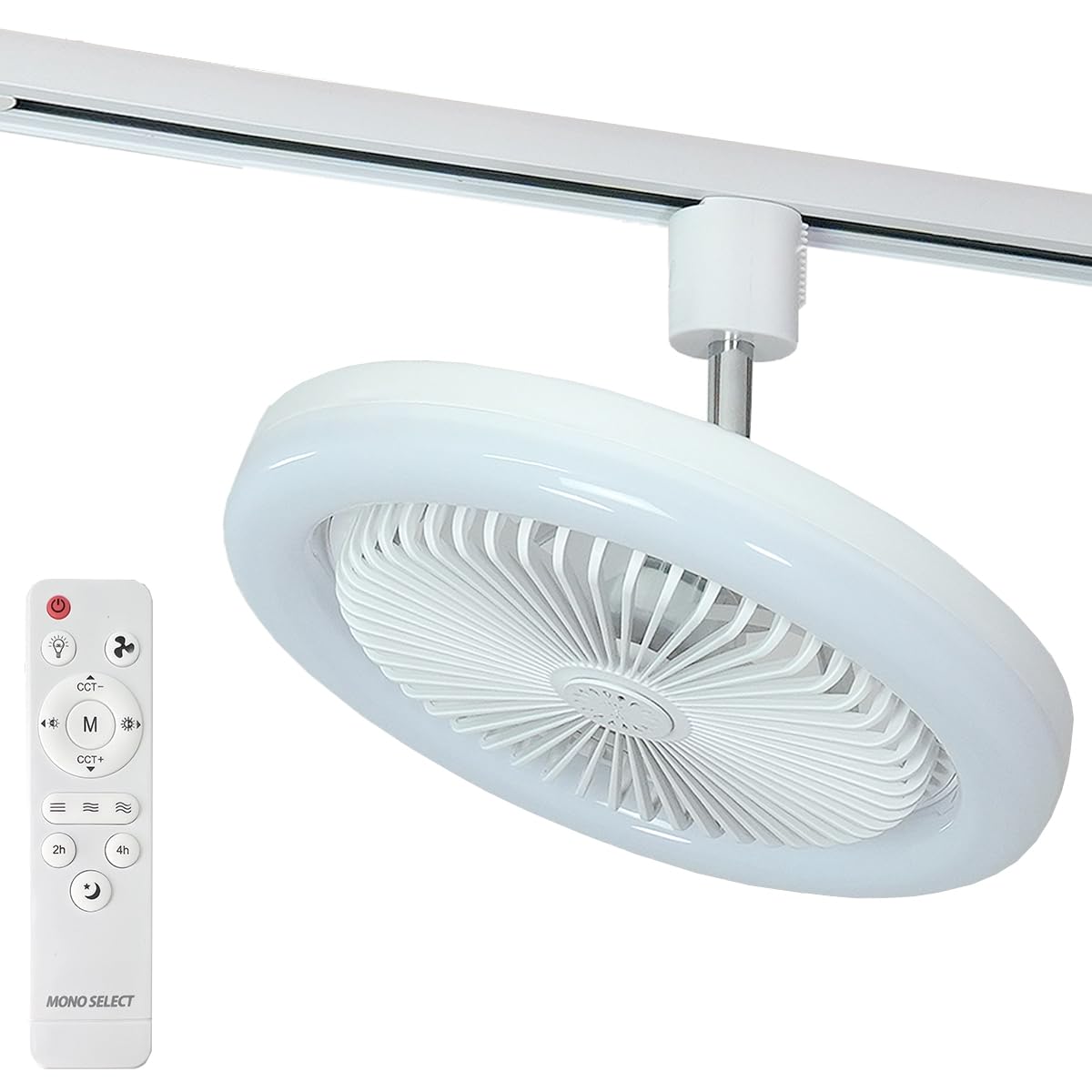 ダクトレールファンライト LED 照明 サーキュレーター 扇風機 DCモーター…