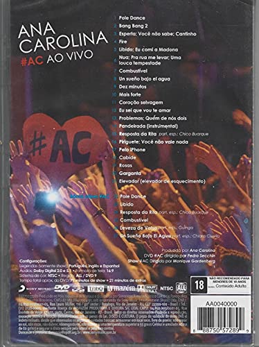 Ana Carolina - Dvd #AC Ao Vivo - 2013