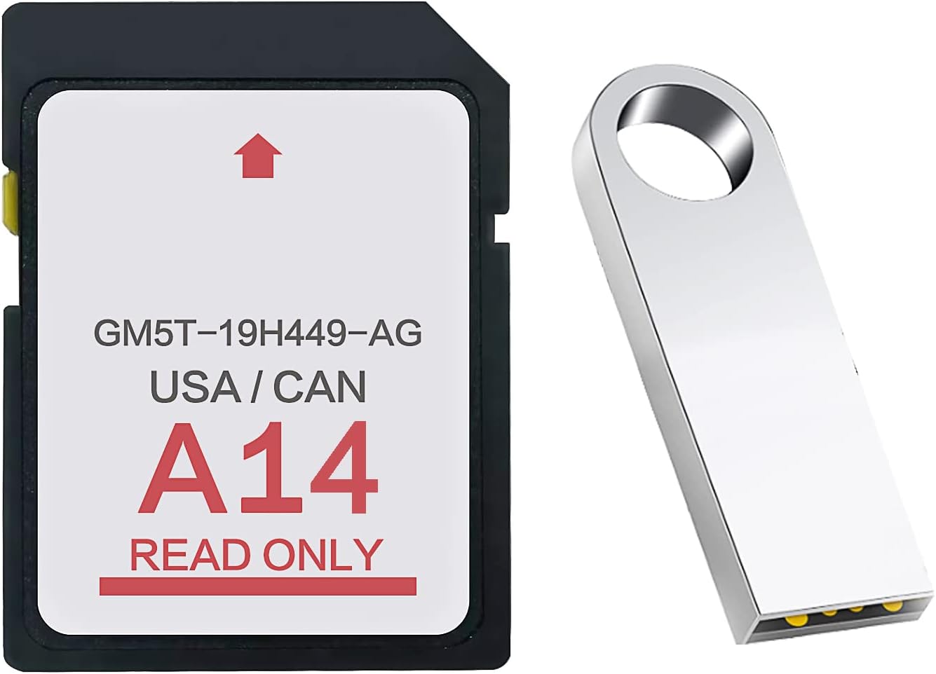 Taigoehua Metals 2023 Latest A14 Navigation SD Card USB Updated SYNC USA Canada Map, Navigation SD Card Compatible Ford/Lincoln 2013-2016 GM5T-19H449-AH (A14+USB)