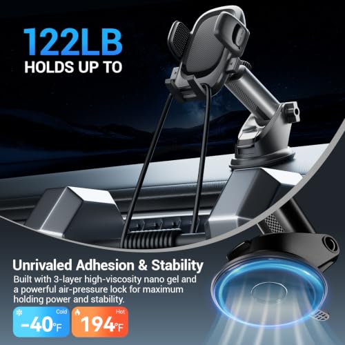 Fourpillars 2026 Upgraded Car Phone Holder Mount Strongest Suction & Clamp by Fourpillars - Used condition - Image 2