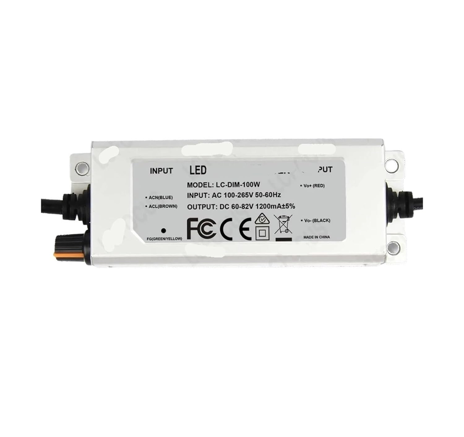 1PCS LED Driver Lighting Transformer 60-82V(1500mA 60-82V 120W)