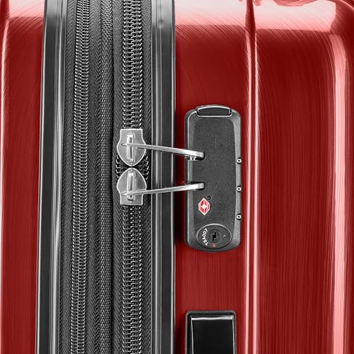 Image of Samsonite Winfield 2 Hardside Expandable Luggage with Spinner Wheels, Burgundy, Checked-Large 28-Inch