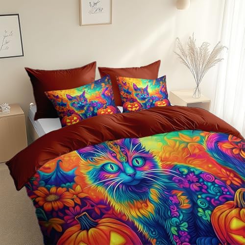 Housse de couette douce avec fermeture éclair 240x220 cm brune