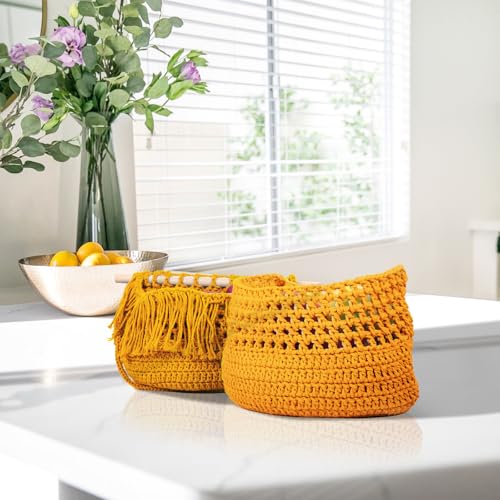 Image of Macrame Cotton Cord 5mm x 300m, ZUEXT Natural Handmade Golden Braided Cords 4 Strands Knitted Rope String for Craft Wall Hanging Weaving Tapestry Dream Catchers Hanger DIY Gift