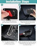 Car Cigarette Lighter Splitter 12V/24V Power Socket Splitter Adapter with 2 USB Ports Dual Cigarette Car Charger Fast Charging Multi Socket Power Outlet for Car Recorders GPS Tablet Phones Car Camera - Image 4