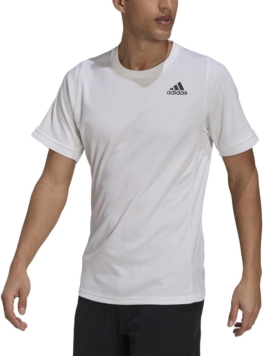 adidas FreeLift White-Black Mens Tennis Shirt White/Black