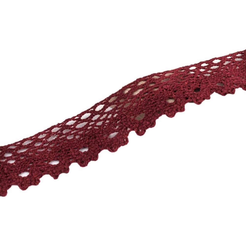 Ruban Décoratif En Dentelle Avec Pompons - Motif Vintage - Polyester - Pour DIY, Mariage, Décoration De Table - 3 Mètres