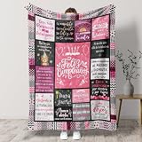 TheGiffter Regalo Cumpleaños Mujer, Franela Manta Regalo Originales Cumpleaños para Madre Amiga Pareja Hermana Abuela Niñas Novia