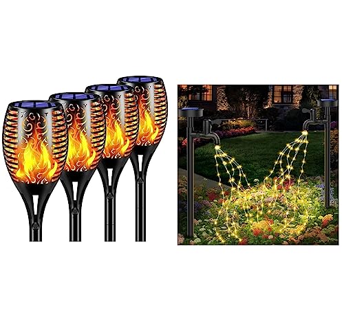 Tomcare Solar Lights Upgraded Solar Garden Lights Solar Pathway Lights #TOP23