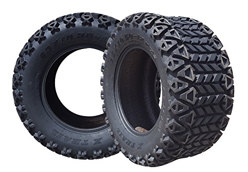 Arisun 23 X 10.5-12 Dot All-Terrain Tire For Golf Carts & Atv'S (6 Ply Rating) - 1, Set Of 2 Or 4 (23 X 10.5-12, Set Of 2 Tires)