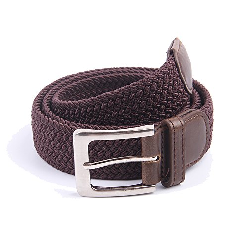 Image of Canvas Elastic Fabric Woven Stretch Multicolored Braided Belts