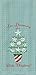 Kay Dee Designs H0583 Holiday White Christmas Tree Embroidered Waffle Towel