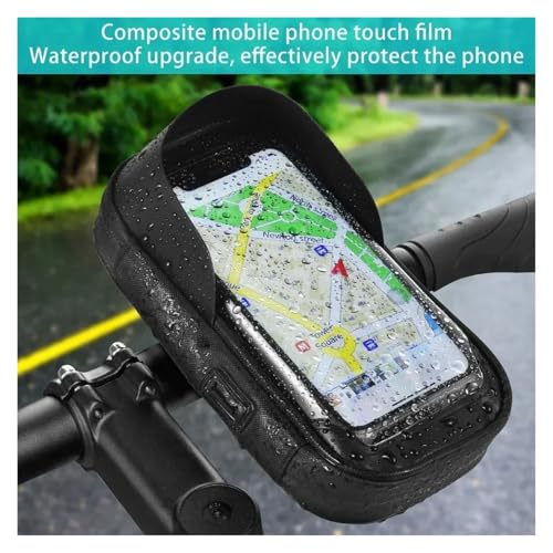 Support téléphone vélo étanche universel rouge rotatif et robuste - 3