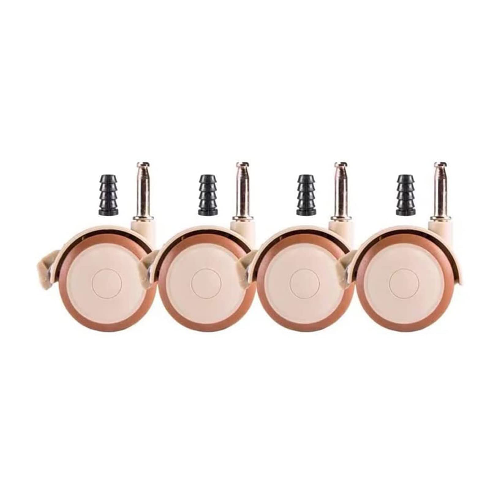 4 PièCes Muet Pivotantes 360° Roues Roues De Berceau En Caoutchouc Roulettes De Meuble Vintage Roulettes De Meubles Grandes Support Roulettes Pivotantes Lit De BéBé Meubles Lit BéBé Roues Caoutchouc