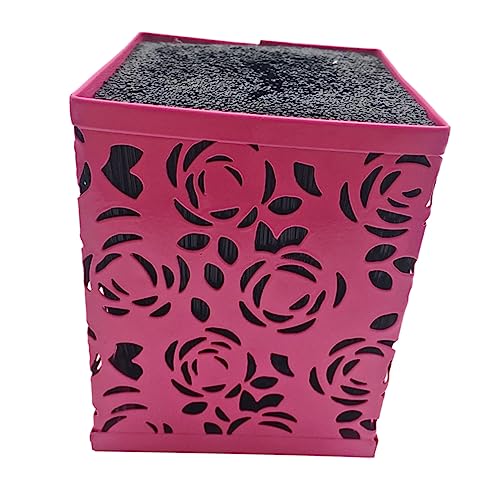 WOFASHPURET Hairdressing Tools Organizer Capacity Slot Scissors Holder for Combs Clips Scissors Stylish Rosy Design for Home Salon Use