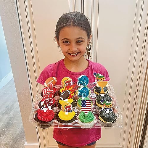Caoekego DK4579813 73Pcs Super Football Bowl Cake Cupcake Toppers Themed Decorations thumb #1