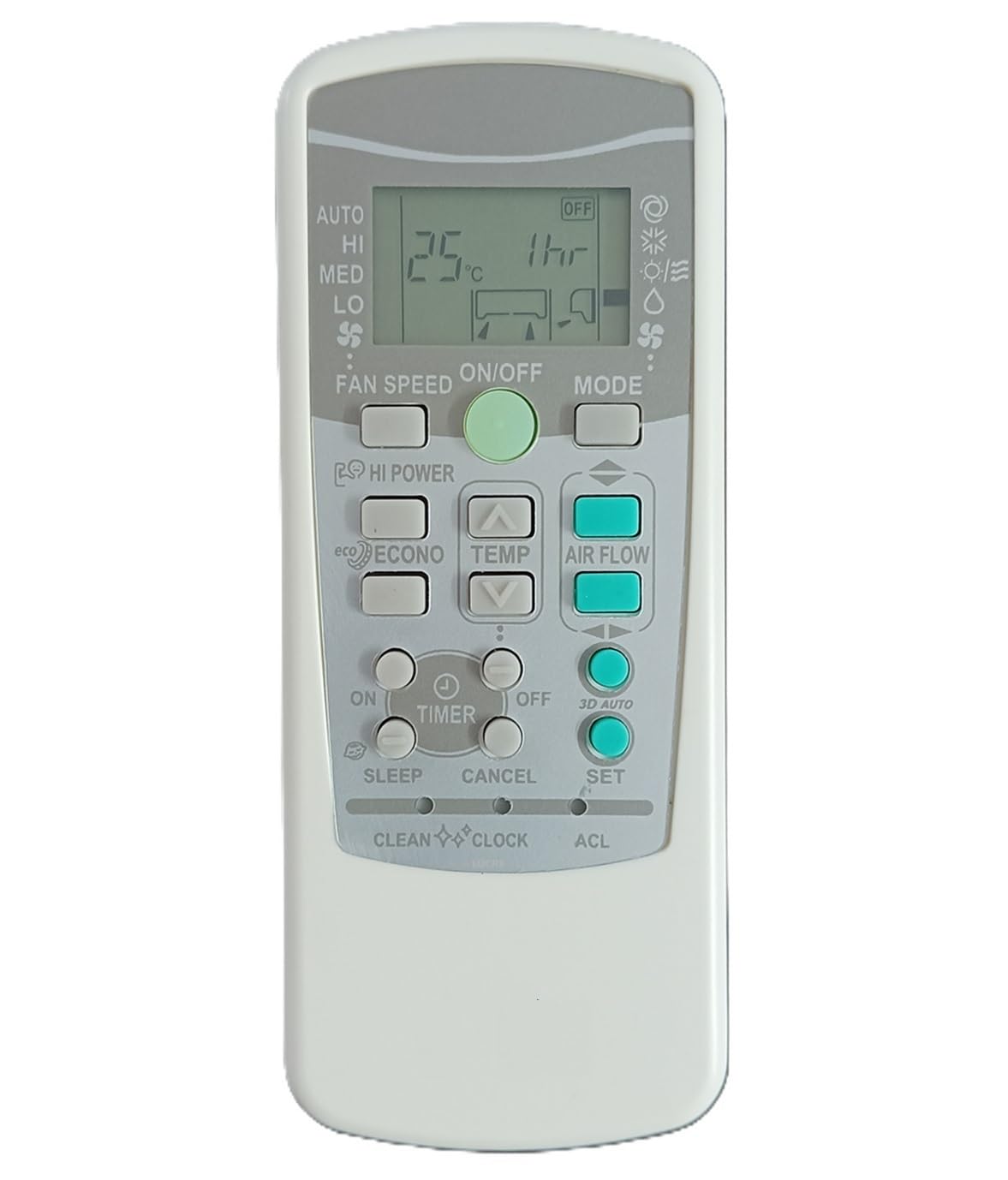 LUCRE 2 Years Warranty Ac Remote Compatible for Mitsubishi Inverter Split/Window Ac Remote 1 Ton 1.5 Ton 2 Ton, AC-25B, White-image-47