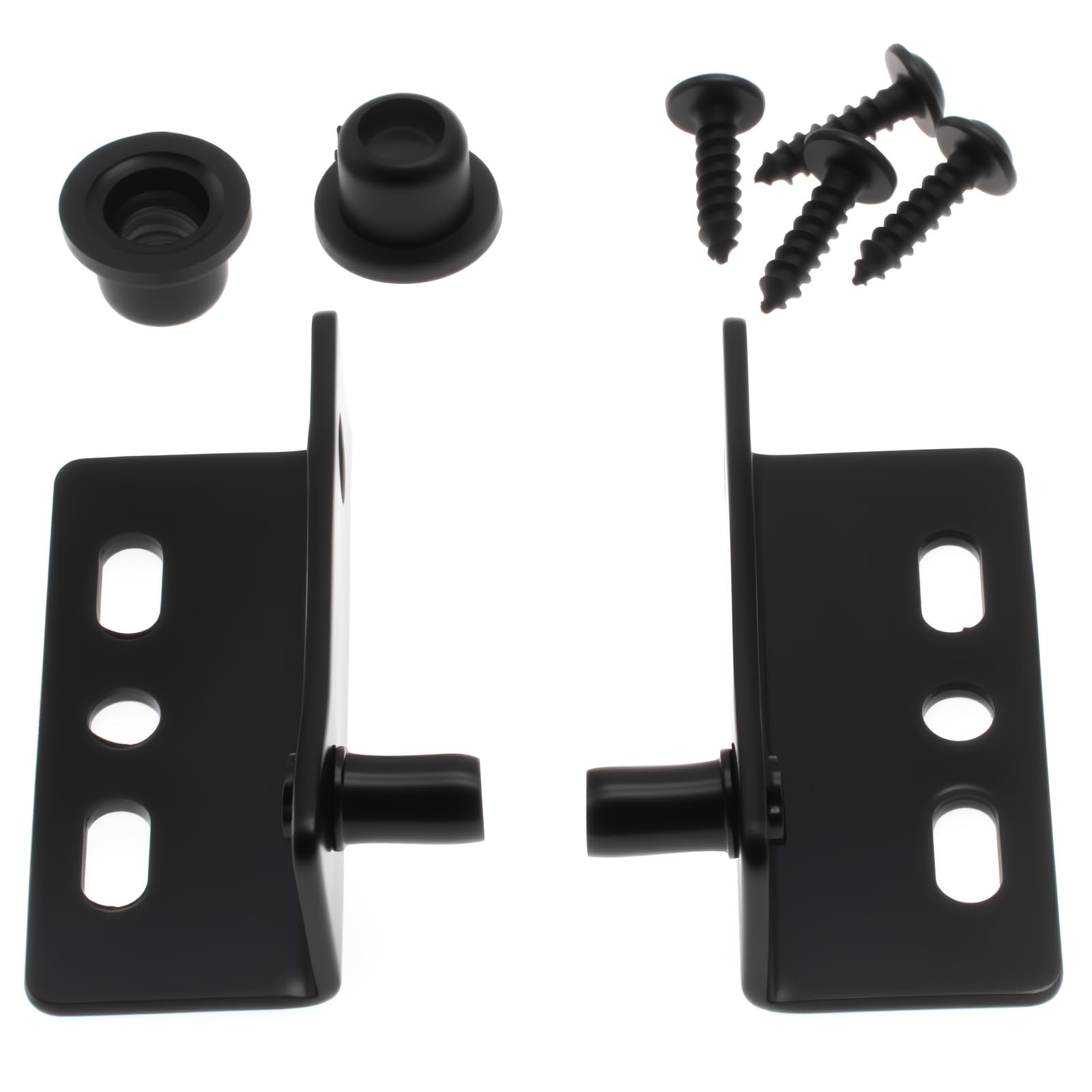 FDXGYH 2pack Pivot Hinges, Concealed Hinges, Iron, Black, for Wood Door/Furniture Cabinet/Drawer