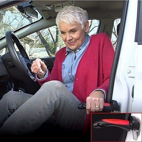 Image of Car Assist Handle for Elder Cane-Portable Vehicle Support Grab Bar Automotive Door Transfer Haddicapped Assistance 2 in 1 Mobility Standing Aid for Able (Pack-1)