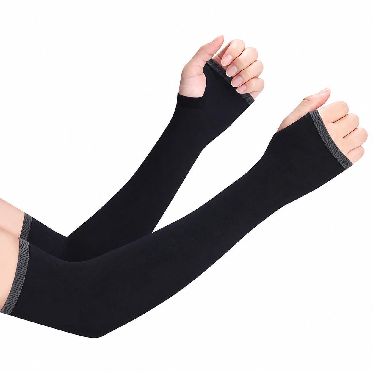 xjarvis UV Protection Unisex Arm Sleeve with Thumb Hole for Men and Women-picture-49