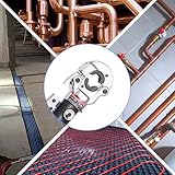 AMZCNC Hydraulic Crimping Pliers Ø12-28mm Copper Pipe Crimper Plumbing Crimping Tool for Copper Pipe Press with 5pcs Copper 12,15,18,22,28mm and 4pcs PEX-AL-PEX 16,20,26,32mm - Image 5