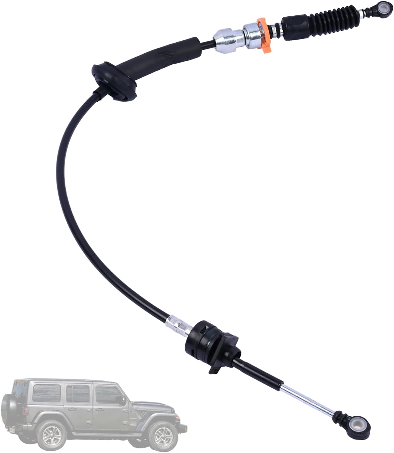 52126222AE Transfer Case Shift Cable Compatible with Jeep Wrangler JK 2007-2018 3.6L 3.8L V6 52126222AD