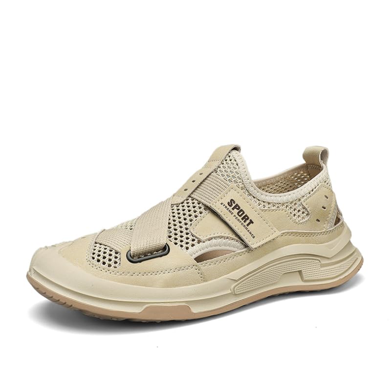 Men's Water Shoes Barefoot Beach Sandals Wide Quick Dry Swim Aqua Shoes with Arch Support for Pool Diving Hiking Kayaking Outdoor Sport Athletic Summer