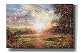 Epic Graffiti 'Autmn Meadow at Sunset' by Marc Todd, Canvas Wall Art, 40"x26"