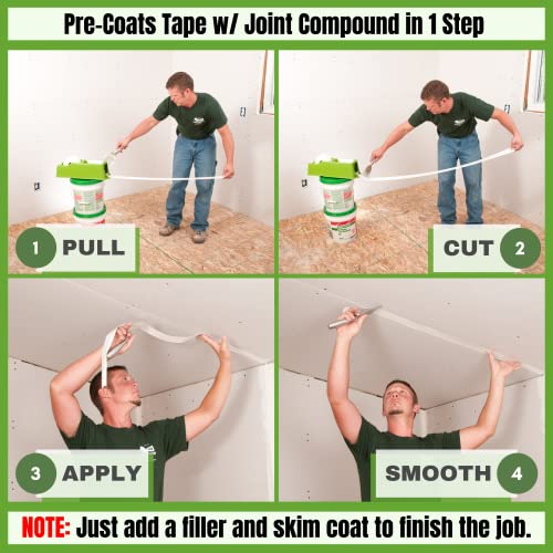 Tapebuddy Drywall Tape Dispenser By Buddy Tools Llc - Drywall Taping Tool Applies Joint Compound To Std. Drywall Tape In One Step - Saves Time & Money Vs. Messy Manual Taping And A Heavy Drywall Banjo #TOP1