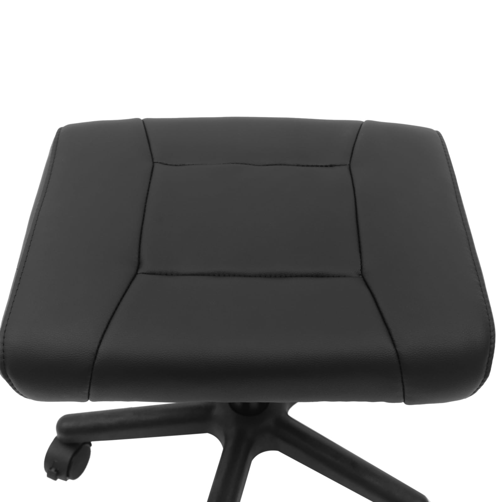 Sgabello rettangolare con ruote, altezza regolabile, poggiapiedi sotto la scrivania, sgabello girevole, altezza 40-51 cm, poggiapiedi, poggiapiedi per casa, ufficio, saloni di massaggi