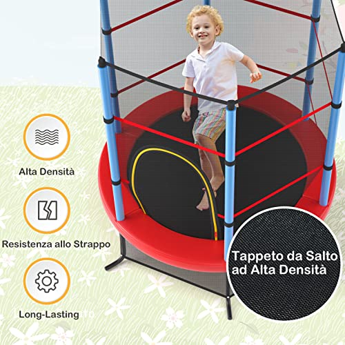GOPLUS Trampolino Elastico Bambini, Tappeto