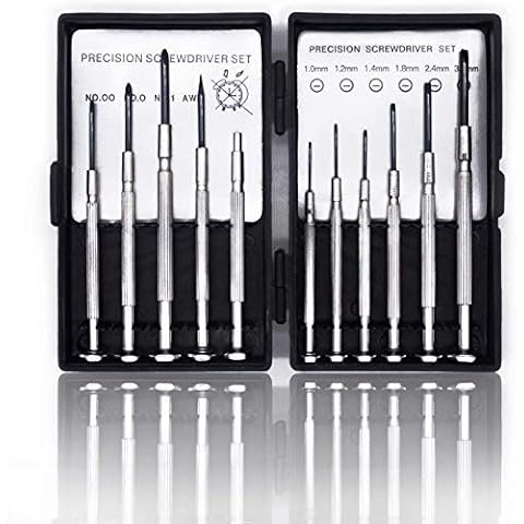 Precision Screwdriver Set Mini Glasses Repair Kit Micro Jewellers Tools 11pc Cover