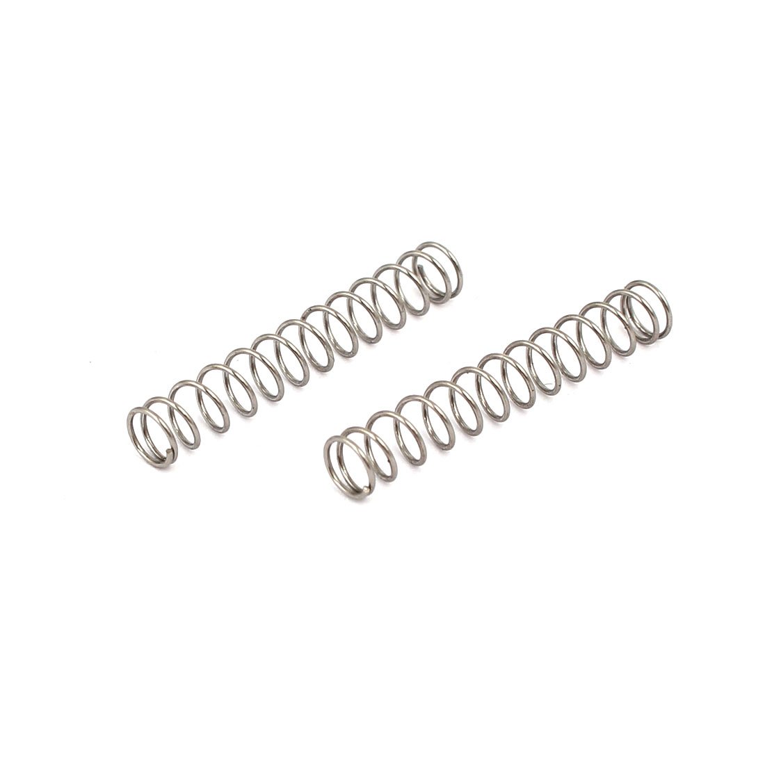 Sourcing Map 10 Stück Druckfedern 0,4x4x25 Mm – 304 Edelstahl, Silber, Für Türen, Gartengeräte & Mehr