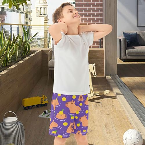 Boys Athletic Shorts Casual Summer Pants Track Shorts for Kids 7-15Y4