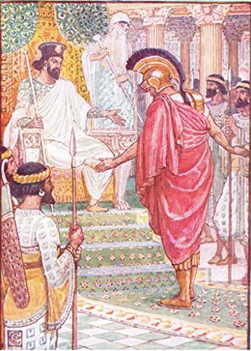 Affiche toile histoire de la Grèce Walter Crane portrait art décoration mural salon 60x90