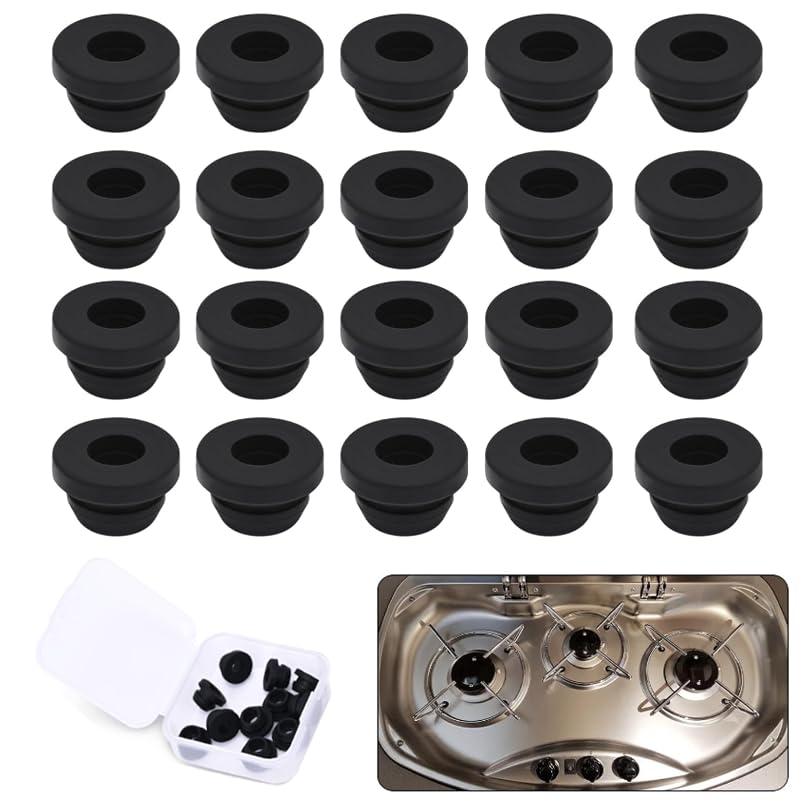 12 Œillets Caoutchouc 5mm Pour Camping-Car - Compatible Dometic, Smev, Thetford - Protection Robinet Gaz