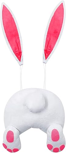 Kit de corona de conejo de Pascua accesorio de corona de Pascua decoración de puerta de Pascua corona de letrero de bienvenida decoración de