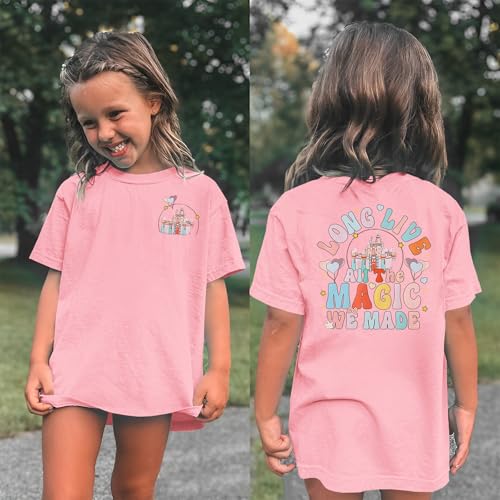 Image of GLIGLITTR Girl Magical Shirt Magic Kingdom Shirt Long Live All The Magic We Made Tshirt Holiday Castle Family Vacation Outfit