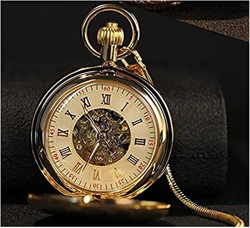 LIIAV Men's Mechanical Numerals Dial Skeleton Pocket Watches with Box and Chains for Mens Women Double Cover steampunk buy now online LIIAV Men's Mechanical Numerals Dial Skeleton Pocket Watches with Box and Chains for Mens Women Double Cover steampunk buy now online