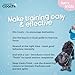 Coachi Puppy & Mini Treat Pouch - Compact Sized Treat Bag, Drawstring Closure, Secure Attachment, Clips on Belt, Waistband or Pocket. Suitable for Dog Walking & Training