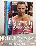 Misty City Omegas Books 1-4: A Non-Shifter Mpreg Romance Box Set