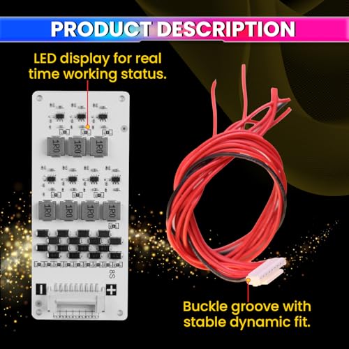 Image of amiciSolar 8S 2A Active Balancer Board for LFP LiFePO4 Lithium Li-ion Lipo LTO Battery Packs - Inductive Energy Equalization for 3.0V~4.2V Cells, Efficient Voltage Balancing